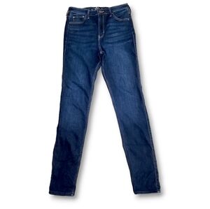 Hollister Women's High Rise Super Skinny Dark Wash Denim Jeans Size 9L